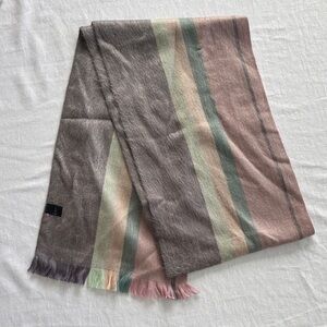 Alpaca Multicolor Striped Scarf soft cozy high quality